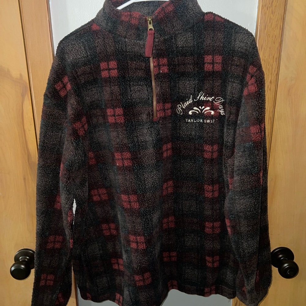 Taylor Swift Red Plaid Sweater